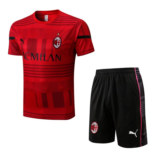 Camiseta Entrenamiento AC Milan Conjunto Completo 2022/23 Rojo